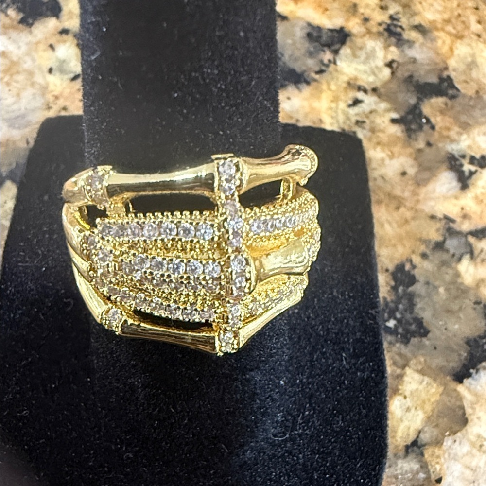 Luxurious Gold and Silver Women's Ring